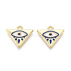 Alliage de placage de rack pendentifs en émail bleu&nbsp;PALLOY-T077-213