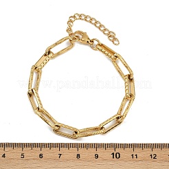 Браслеты-цепочки из нержавеющей стали 304 для женщин&nbsp;BJEW-Z143-12G