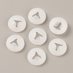 Пластиковые круглые прокладки для носа куклы&nbsp;KY-WH0048-04C