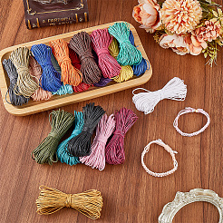 300м 20-х цветный вощеный хлопковый шнур&nbsp;YC-SP0002-02