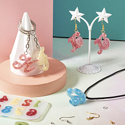 2 шт. 2 стильные силиконовые Молды для подвесок с буквами и цифрами&nbsp;DIY-TA0005-69