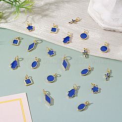 21шт 7 стиля латунные эмалевые подвески&nbsp;KK-TA0003-19C