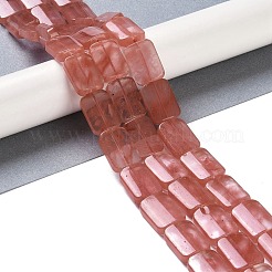 Chapelets de perles en verre de quartz de cerise&nbsp;G-M420-M05-02