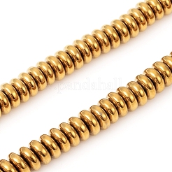Fili di perle di ematite sintetica non magnetica con placcatura sotto vuoto pvd&nbsp;G-F682-13