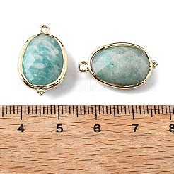 Подвески-подвески из натурального амазонита с огранкой в форме овала&nbsp;G-H323-02G-12