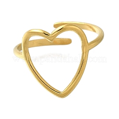 Ионное покрытие (ip) 304 нержавеющая сталь кольца для женщин&nbsp;RJEW-U017-21G