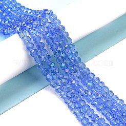 FilI di perline in vetro placcato&nbsp;X1-EGLA-A034-T6mm-L04