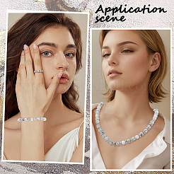 3 прядь стеклянных круглых бусин&nbsp;DGLA-LT0001-02B