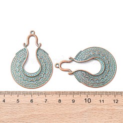 Tibetischer stil Aluminium Anhänger & Charms&nbsp;X-FIND-B055-02K
