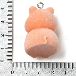 Милые подвески из флокированной смолы&nbsp;RESI-D072-01B