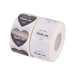 2 рулон 2-х цветных сердечек с наклейками в виде ролла со словами благодарности&nbsp;DIY-TA0013-57