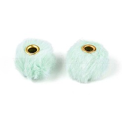 Europäische Perlen aus Kaninchenhaarimitat&nbsp;FIND-WH0126-574R