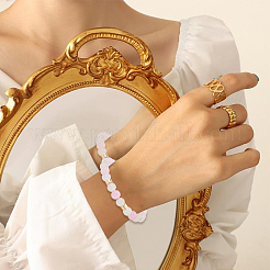 50шт 2 цвета латунные бусины&nbsp;KK-BBC0022-69