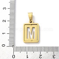 Подвески-алфавиты из нержавеющей стали 304 STAS-S152-01G-M