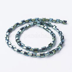 Pvd vuoto placcatura elettrodeposizione fili di perle di ematite sintetica non magnetica&nbsp;G-F534-I08