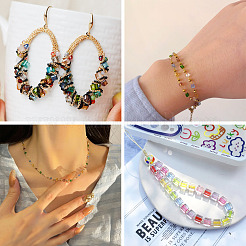 120 г 8-х цветных стеклянных бусин&nbsp;SEED-TA0001-18