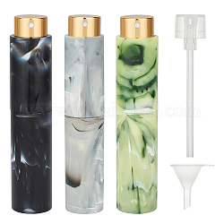 Benecreat 3 шт. 3 цвета стеклянная бутылка для ароматерапии многоразового использования, с пластиковым насосом 4 шт. и воронкой 4 шт., разноцветные, 2.4x10.3 см, открытый: 11.4 см, емкость: 10 мл (0.34 жидких унции), 1 шт / цвет