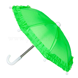 Parapluie de poupée en plastique, poupée faisant des fournitures, lime, 220x250~300mm