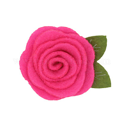 Cabochons en feutre de laine, rose, fuchsia, 50x40mm