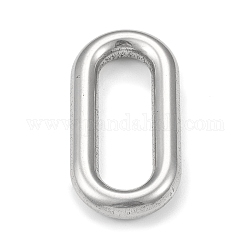 304 anelli di collegamento in acciaio inox, ovale, colore acciaio inossidabile, 29.5x15x4mm, diametro interno: 7x22mm