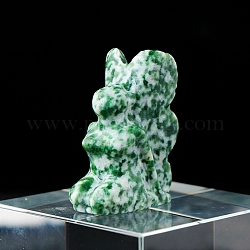 Decoraciones de exhibición de escultura de jade qinghai natural, para el escritorio de la oficina en casa, chica mariposa, 15x35mm