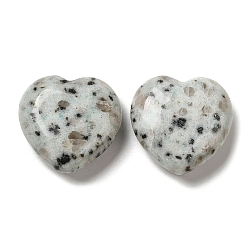 Pietre curative naturali di diaspro di sesamo, pietre d'amore del cuore, pietre di palma tascabili per l'equilibrio reiki, 30x30x11.5~12.5mm