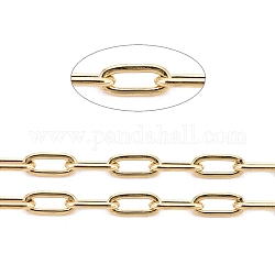 3.28 Feet Ion Plating(IP) 304 Stainless Steel Paperclip Chains, Soldered, Multi-color, 3x1~1.3x0.3mm