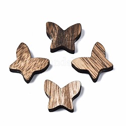 Wood Beads, Laser Engraved, Butterfly, Peru, 20.5x25x6.5mm, Hole: 2mm