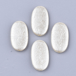 ABS-Kunststoff-Nachahmung Perlen, Oval, beige, 29x16x4.5 mm, Bohrung: 1.5 mm, ca. 305 Stk. / 500 g