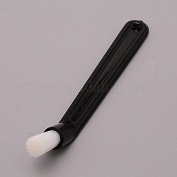 Outil de nettoyage de brosse en nylon, avec poignée en plastique, pour machine à café de nettoyage, noir, 147x19.5x40mm, Trou: 3.5mm