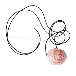 Ткань чокеровщика ожерелья, цветок розы, светлый померанцевый, 5.51 дюйм (14 см)