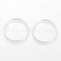 Messing Verbinderring, Bleifrei & Nickel frei, Ring, Platin Farbe, 30x1 mm, ca. 1000 Stk. / Beutel