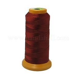 Hilo de coser de nylon, de color rojo oscuro, 0.5mm, aproximamente 260~300 m / rollo