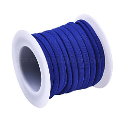 Flache elastische Polyesterschnur, Gurtzeug Nähzubehör, mittelblau, 5 mm, ca. 3.28 Yard (3m)/Rolle