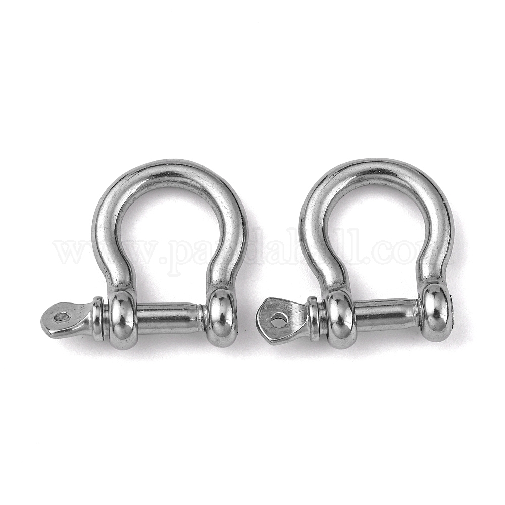 Wholesale NonTarnish 304 Stainless Steel DRing Anchor Shackle Clasps
