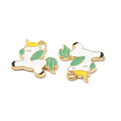 Подвески из эмали и сплава&nbsp;ENAM-M052-07G-D-1