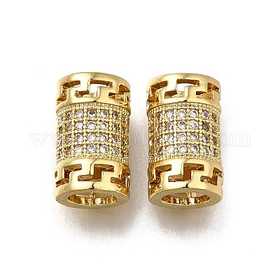 Латунь микропаве прозрачный кубический цирконий европейский бисер&nbsp;LS-ZIRC-I070-071G-1