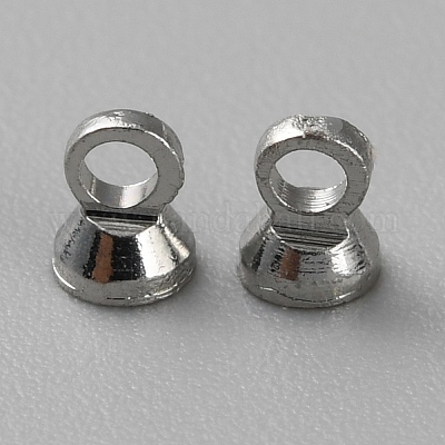 Кулон поручитель с колпачком из латунного бисера KK-WH0045-83A-P-1