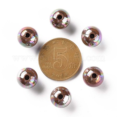 Непрозрачные акриловые бусины MACR-S370-D10mm-A17-1