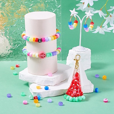 200шт акриловые бусины&nbsp;KY-YW0002-06F-1