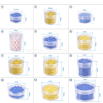 Wholesale BENECREAT 12PCS 20ml Clear Plastic Bead Jars Screw Lid