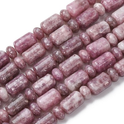 Натуральный лепидолит / пурпурный слюдяный камень бисер пряди&nbsp;G-H343-B01-01-1