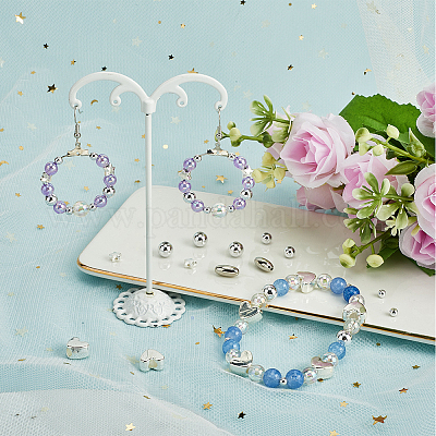 1200 шт. 6 стиля ccb пластиковые бусины с абс пластиковыми бусинами&nbsp;CCB-SC0001-15-1