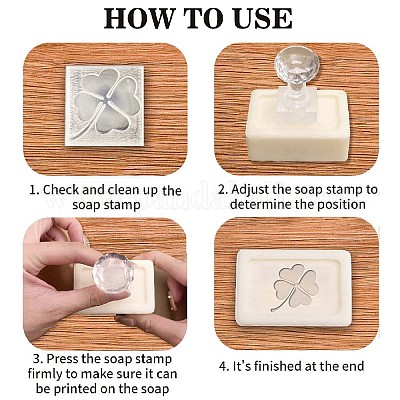  CRASPIRE Custom Soap Stamps Acrylic Soap Stamps