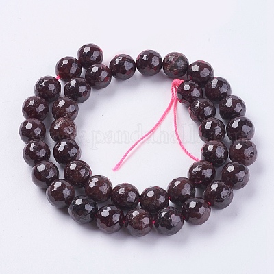Гранат природный бисер нитей&nbsp;G-G542-10mm-21-1