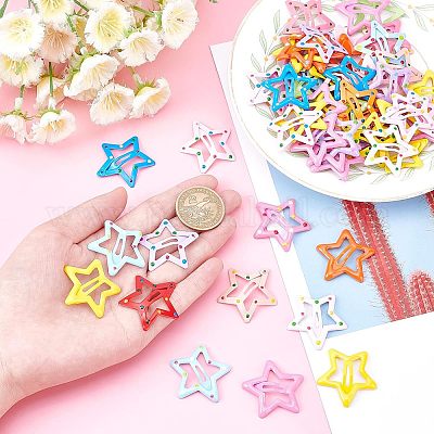 60 шт. 3 стильных симпатичных железных заколки-кнопки с распылителем&nbsp;PHAR-NB0001-07-1