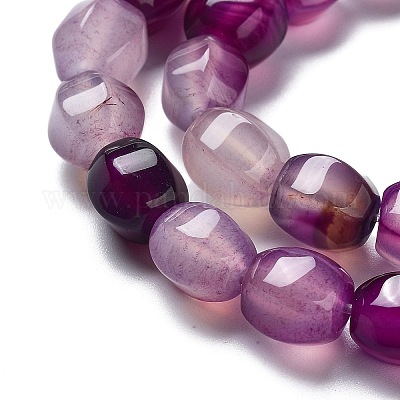 Chapelets de perles d'agate naturelle&nbsp;G-G172-02E-1