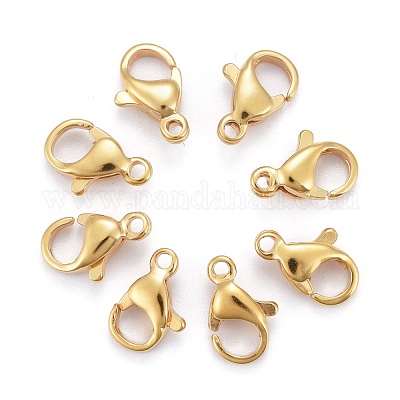 100pcs Stainless Steel Lobster Claw Clasps Parrot Trigger Clasps