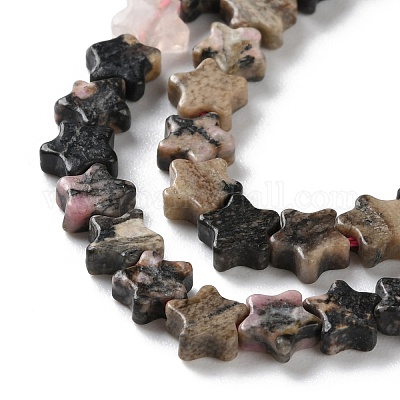 Природные родонит бисер нитей G-G085-B50-02-1