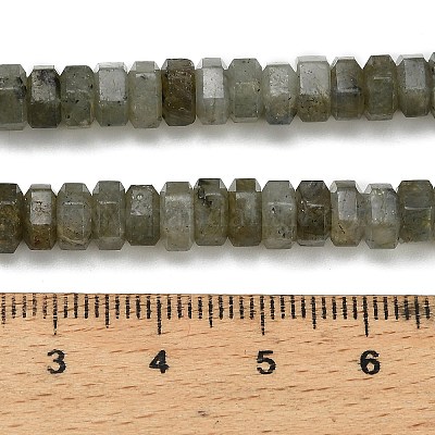 Природные лабрадорита бисер нитей&nbsp;G-G317-A10-3x6mm-1